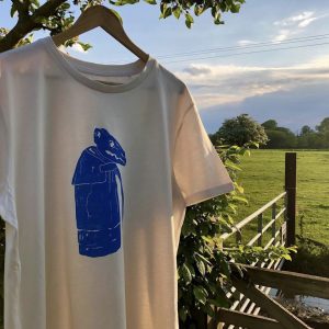 Mari Lwyd Organic Hand Printed T Shirt